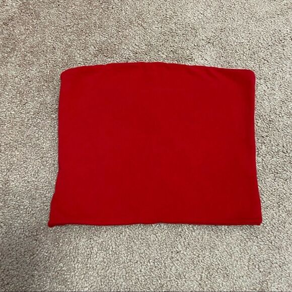 Brandy Melville Red Bandeau Top - Picture 3 of 4
